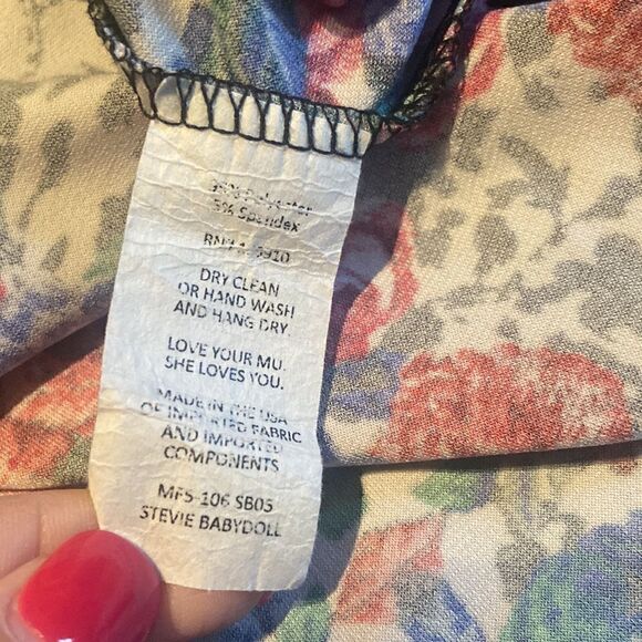 Show Me Your MuMu Long Sleeve Dress Medium Floral - Picture 4 of 4